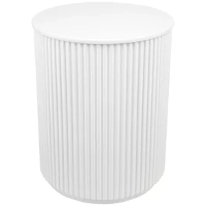 Café Lighting and Living Nomad Round Side Table White