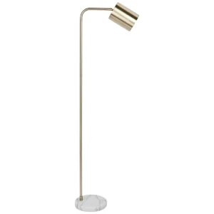 Cafe Lighting and Living Snapper Floor Lamp Gold Marble