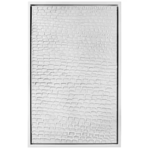 Cafe Lighting and Living White Ripples Canvas Painting