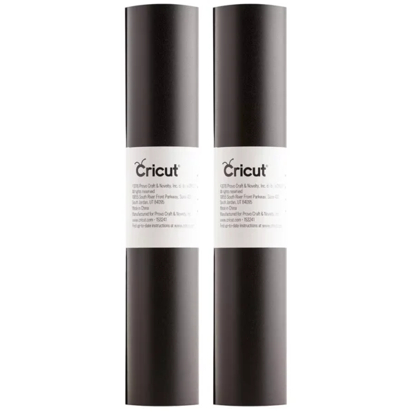Cricut Premium Removable Black Vinyl 2 pack 4.5 m Per Roll