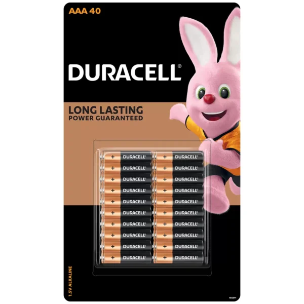 Duracell Alkaline AAA Batteries 40 Pack