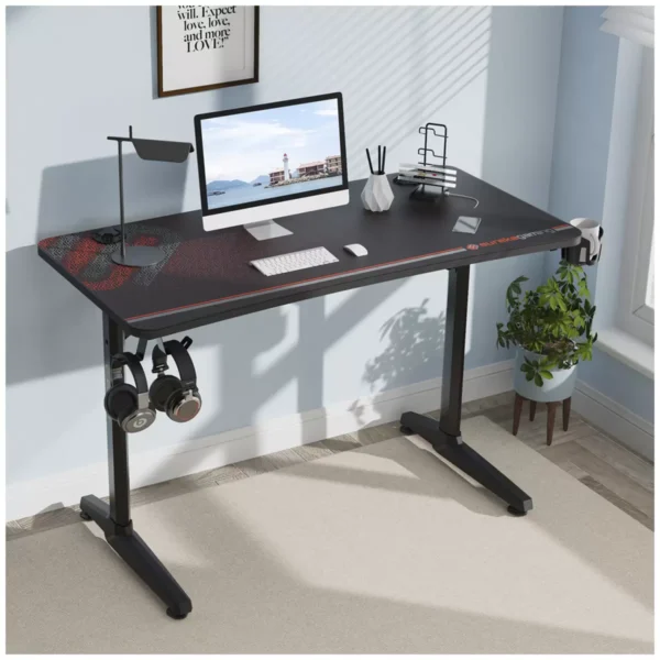 Eureka Ergonomic GIP-P47 Gaming Desk 120 x 60 cm Black