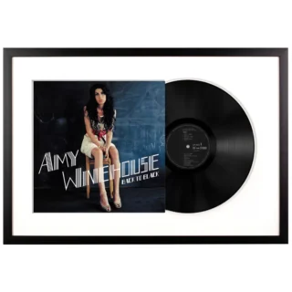 Framed Amy Winehouse Back To Black Vinyl Album Art