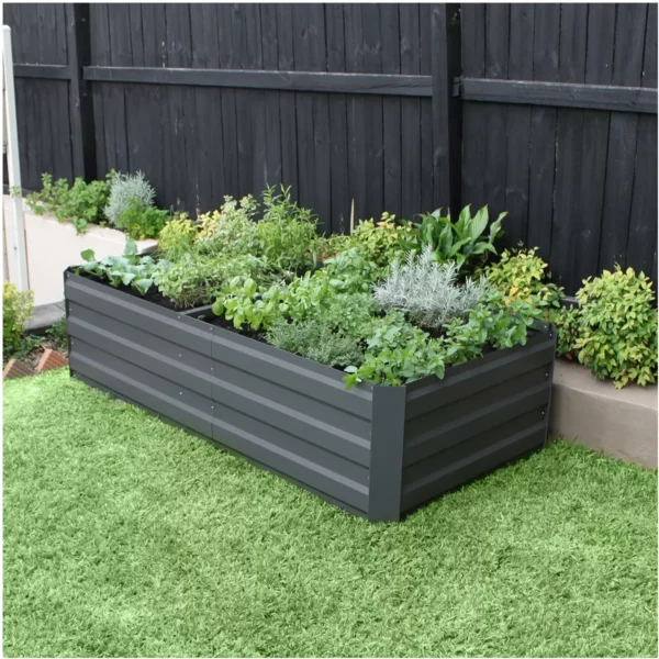 Green Life LARGE RAISED GARDEN BED - Charcoal