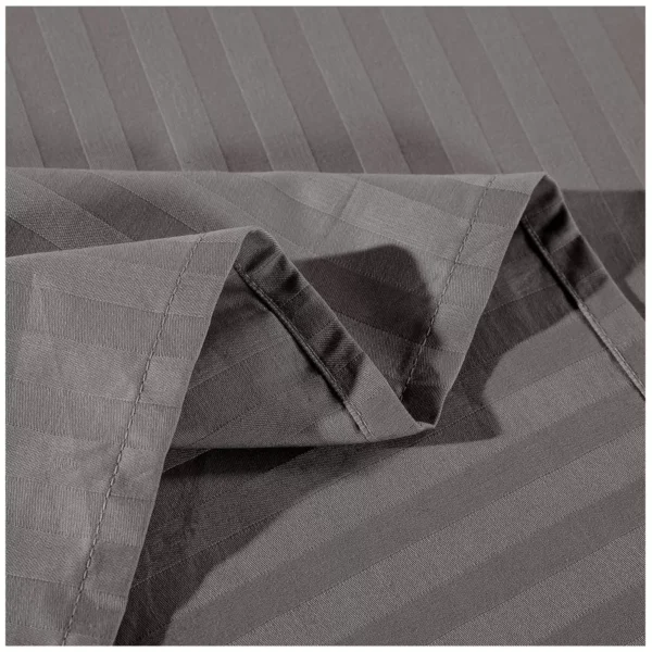 Sheet Set Stripes Queen - Charcoal
