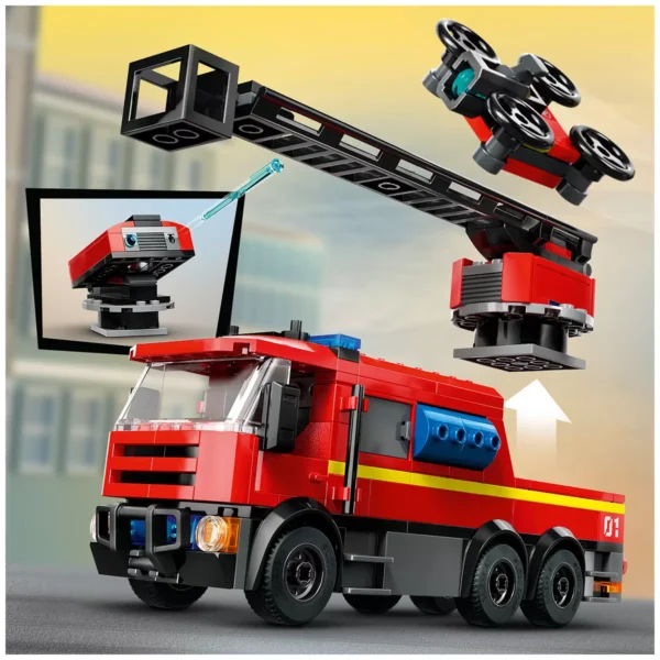 LEGO fire station with fire truck city 6041