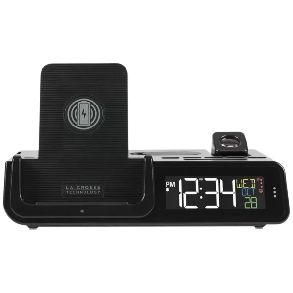 La Crosse Technology Alarm Clock with Wireless Charging