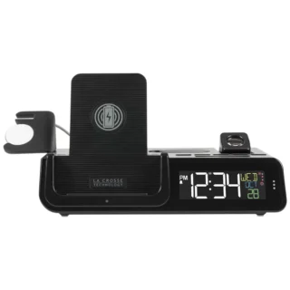 La Crosse Technology Alarm Clock with Wireless Charging