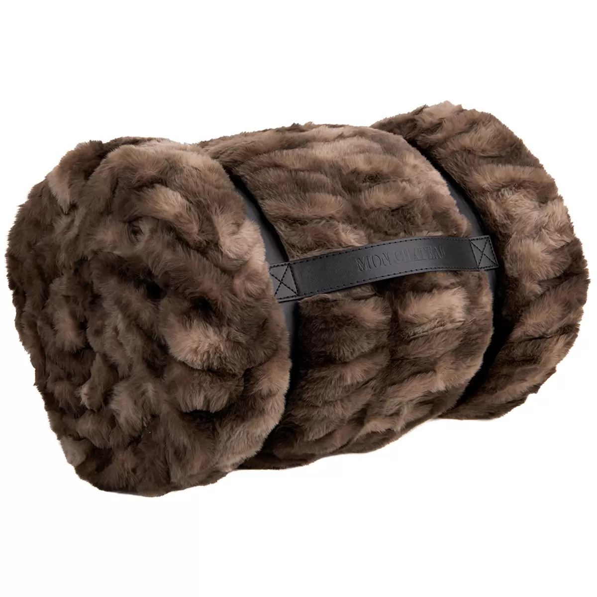 Mon Chateau Luxe Faux Fur Throw Brown
