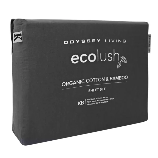 Odyssey Living Eco Lush Organic Cotton and Bamboo King Sheet Set Night Sky