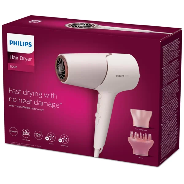 Philips Hair Dryer 5000 ThermoShield Sensor BHD53000