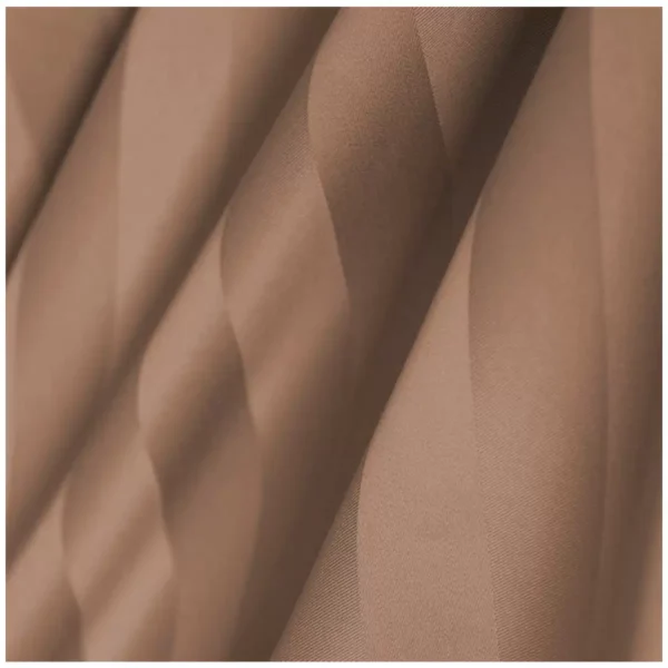 Kingtex 1200TC Egyptian Cotton Sateen Stripe Quilt Cover Set King - Chocolate
