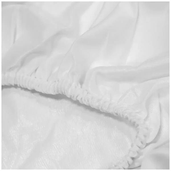 Kingtex Waterproof Mattress Protector- Quilted Cotton Cover Single - White