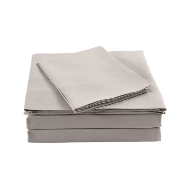 Bdirect Royal Comfort Blended Bamboo Quilt Cover Sets -Warm Grey-Queen