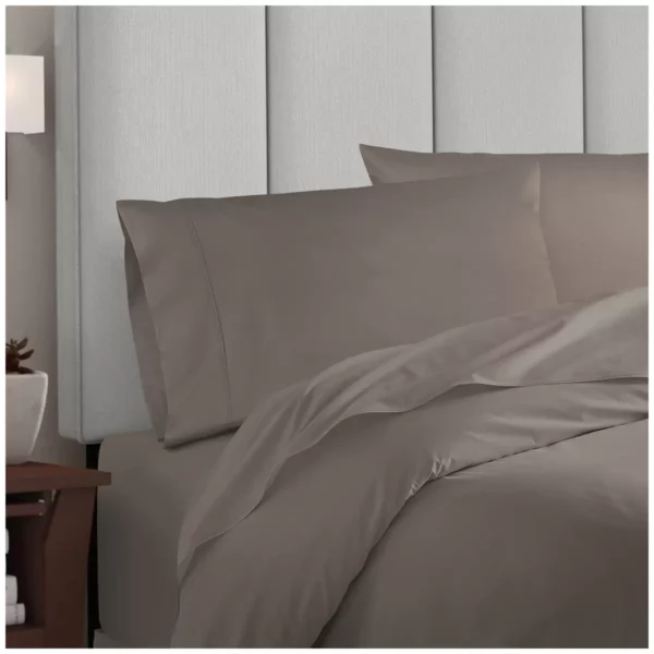 Bdirect Royal Comfort - Balmain 1000TC Bamboo cotton Quilt Cover Sets (Queen) - Pewter