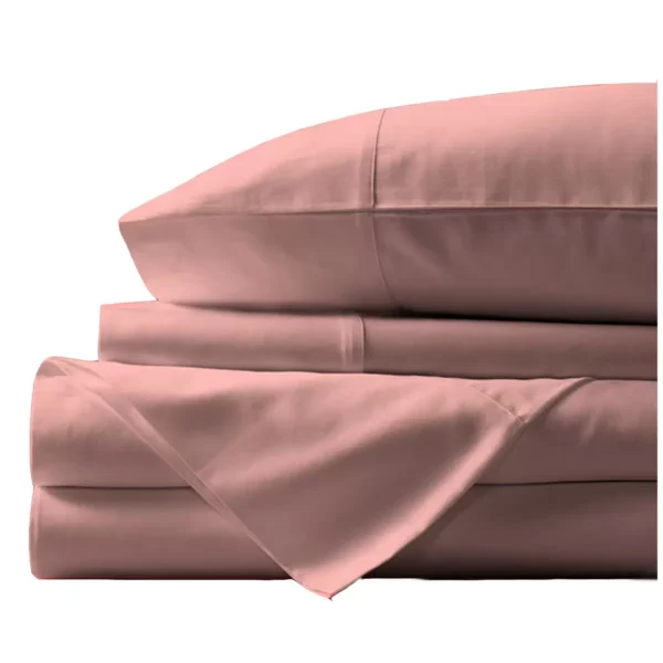 Bdirect Royal Comfort Balmain 1000TC Bamboo Cotton Sheet Set - Queen - Blush