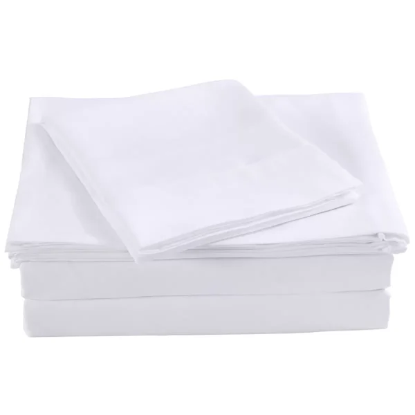 Bdirect Royal Comfort Blended Bamboo Sheet Set Queen - White