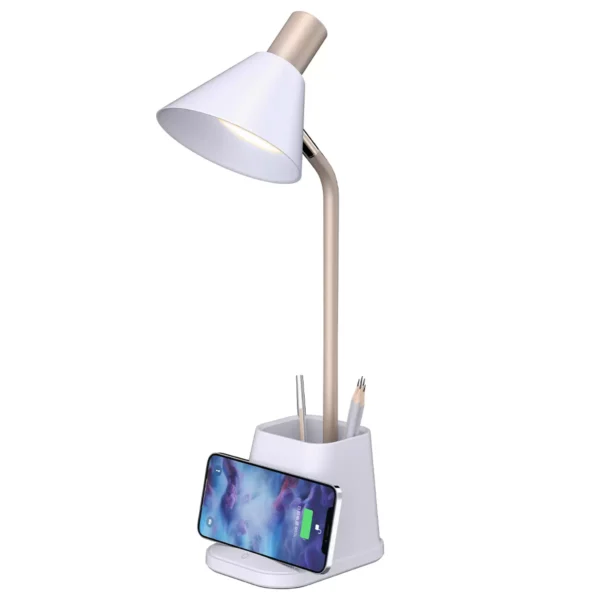 Simplecom Led Desk Lamp With Wireless Charging and Pen holder