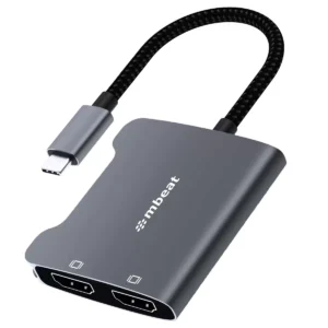 mbeat Tough Link USB-C to Dual 4K HDMI Adapter Space Grey MB-XAD-CDHD