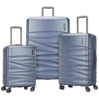 American Tourister Tranquil 3 Piece Luggage Set Blue