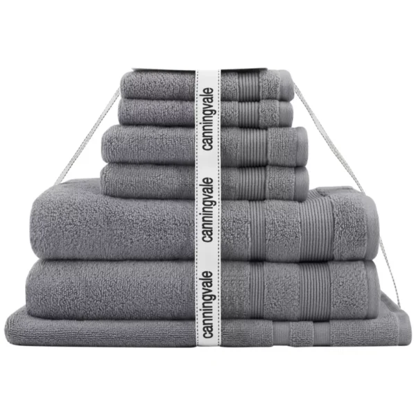 Canningvale Amalfitana Towel Set 7 Piece Grey