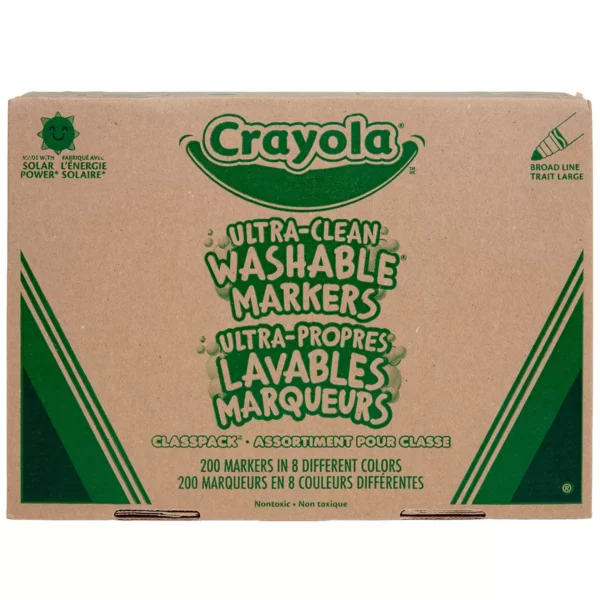 Crayola Classic Ultra-Clean Washable 8 Colors Markers/