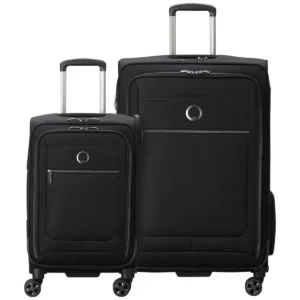 Delsey Softside 2 Piece Luggage Set Black