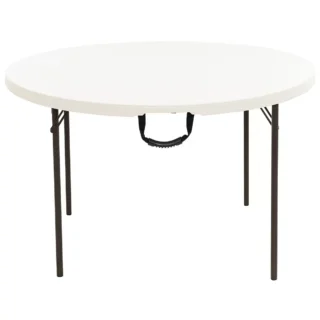 Lifetime Fold in Half Round Table Almond 122cm