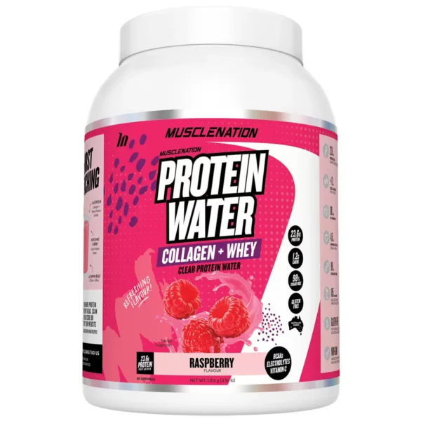 Muscle Nation Protein Water 1.8kg Raspberry