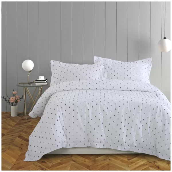 Onkaparinga Lorne King Bed Quilt Cover Set White