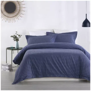 Onkaparinga Lorne King Bed Quilt Cover Set Blue
