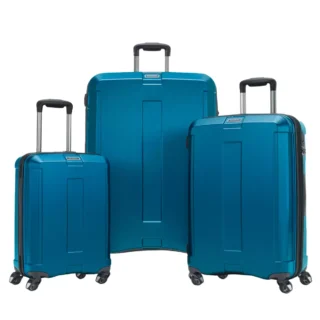 Samsonite Carbon Elite Expandable Hardside Luggage Set 3 Piece Blue